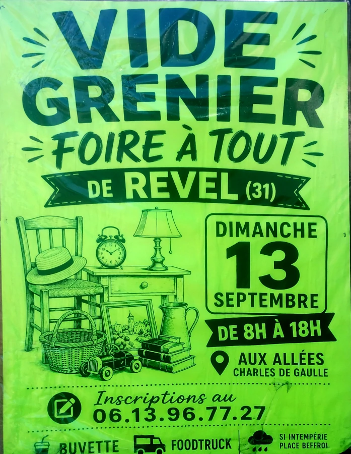 Vide grenier à Revel